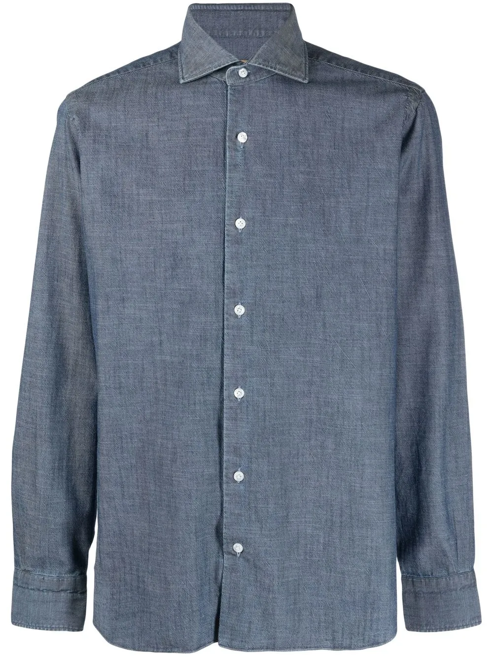 

Barba long-sleeves cotton shirt - Blue