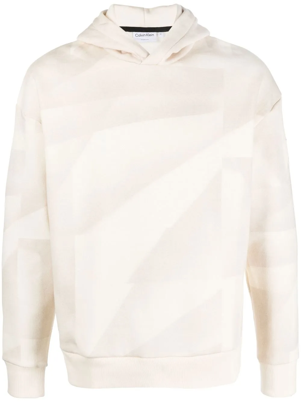 

Calvin Klein shadow-print slouchy hoodie - Neutrals