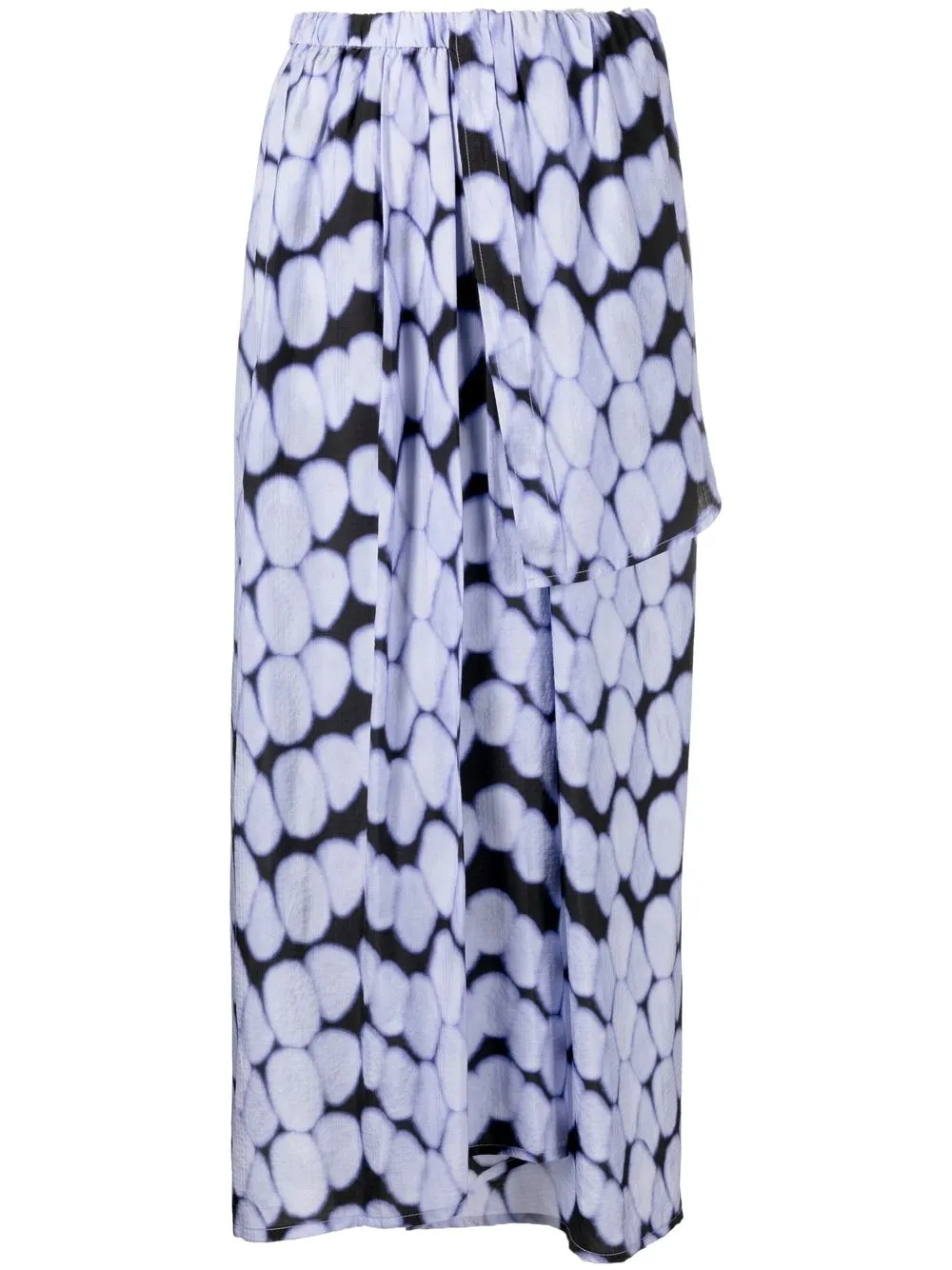 

Christian Wijnants polka-dot print maxi skirt - Purple