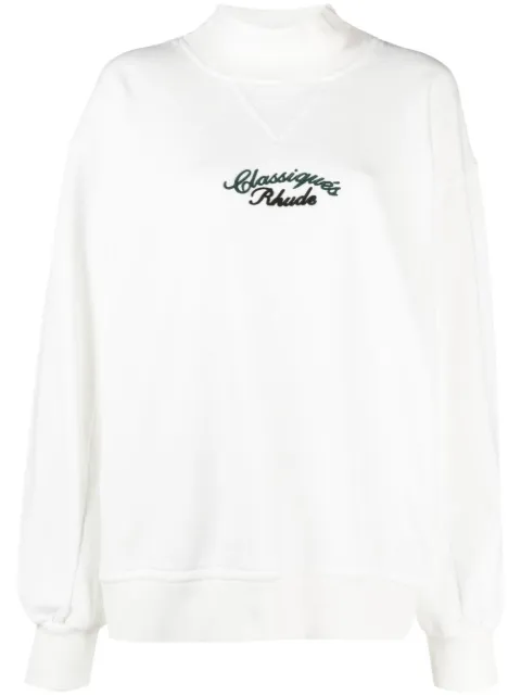 RHUDE sudadera con logo bordado