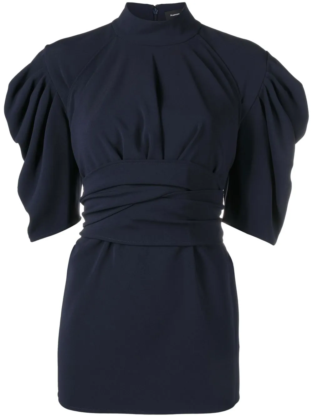 

Proenza Schouler gathered puff-sleeve top - Blue