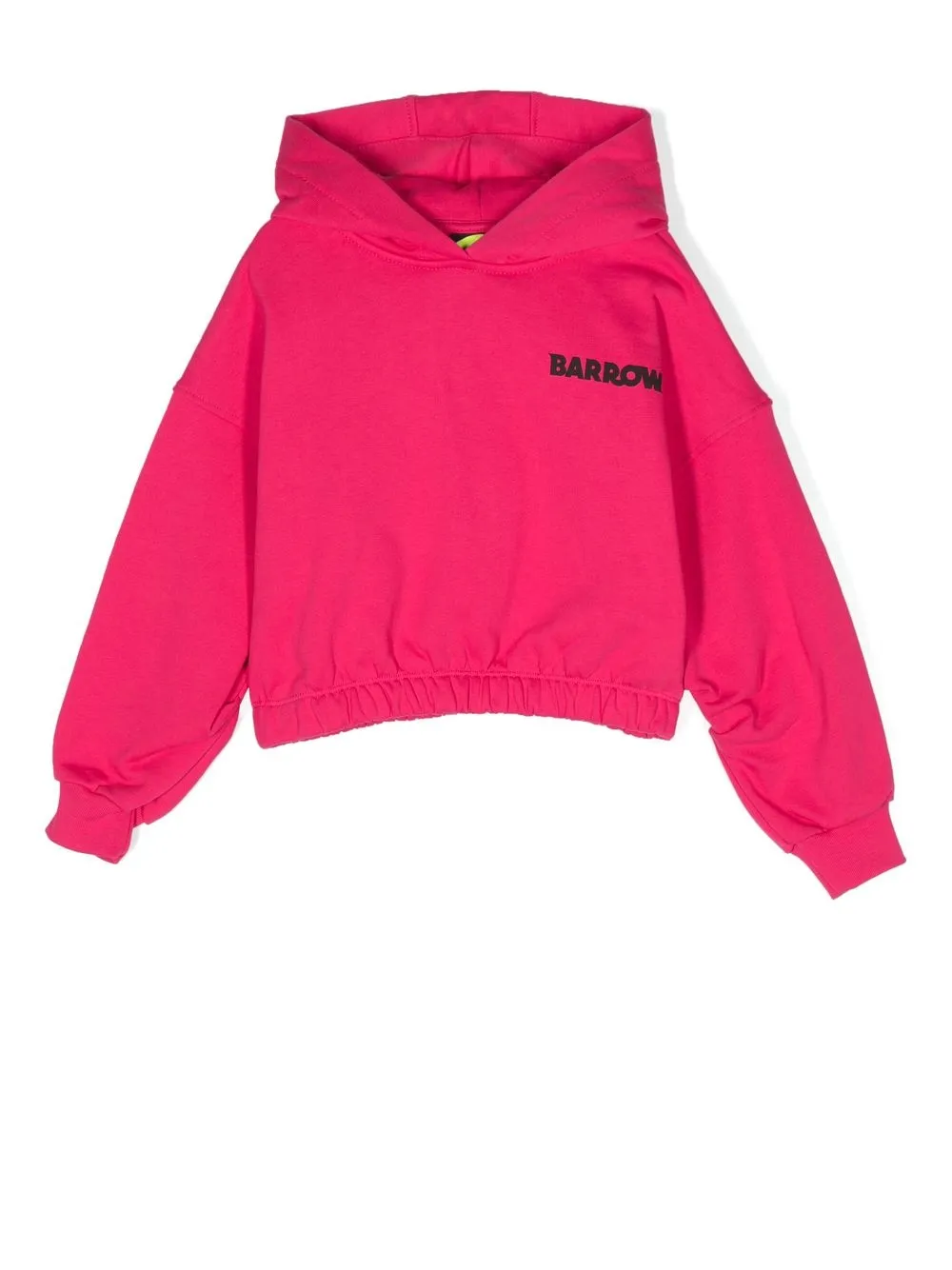 

Barrow kids smiley-print cotton hoodie - Pink