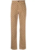 Incotex check pattern straight trousers - Neutrals