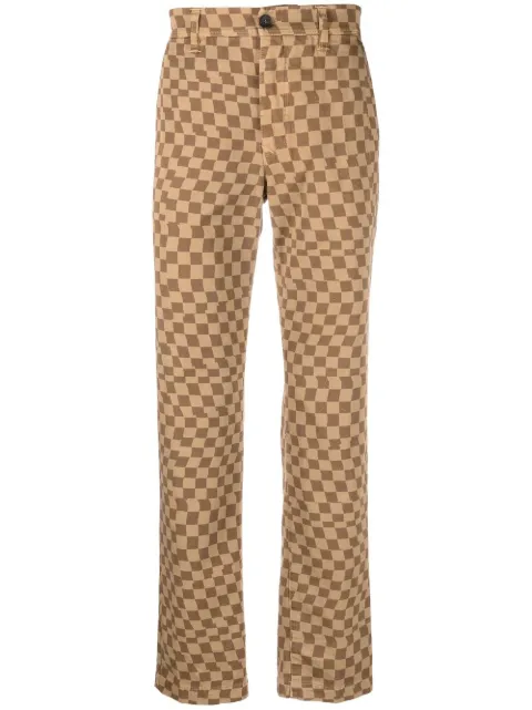 Incotex check pattern straight trousers 