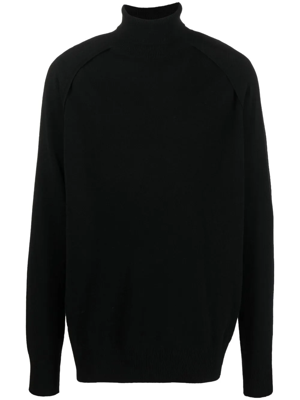 Ann Demeulemeester Raglan Sleeve Roll Neck Jumper In Black