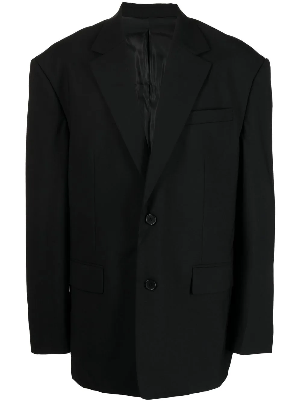 

Juun.J notched-collar single-breasted blazer - Black