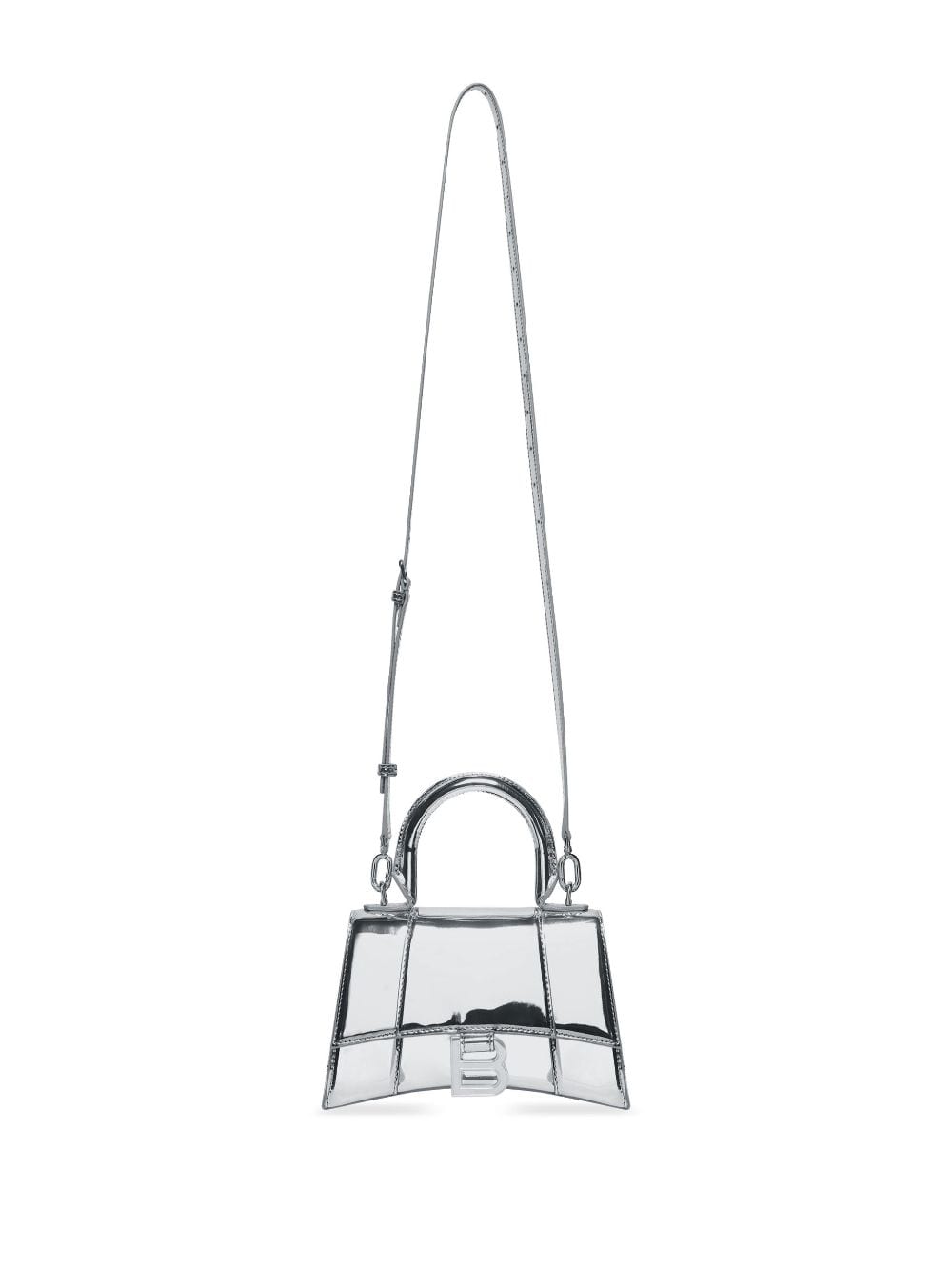 Women's Hourglass Metal Xs Handbag in Silver