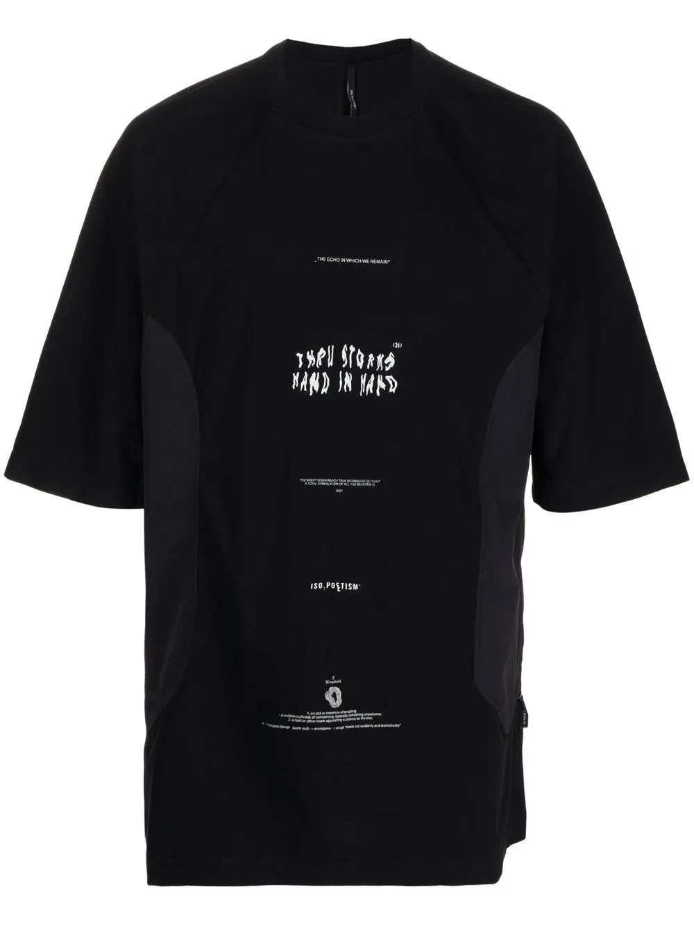 

ISO.POETISM graphic-print cotton T-Shirt - Black