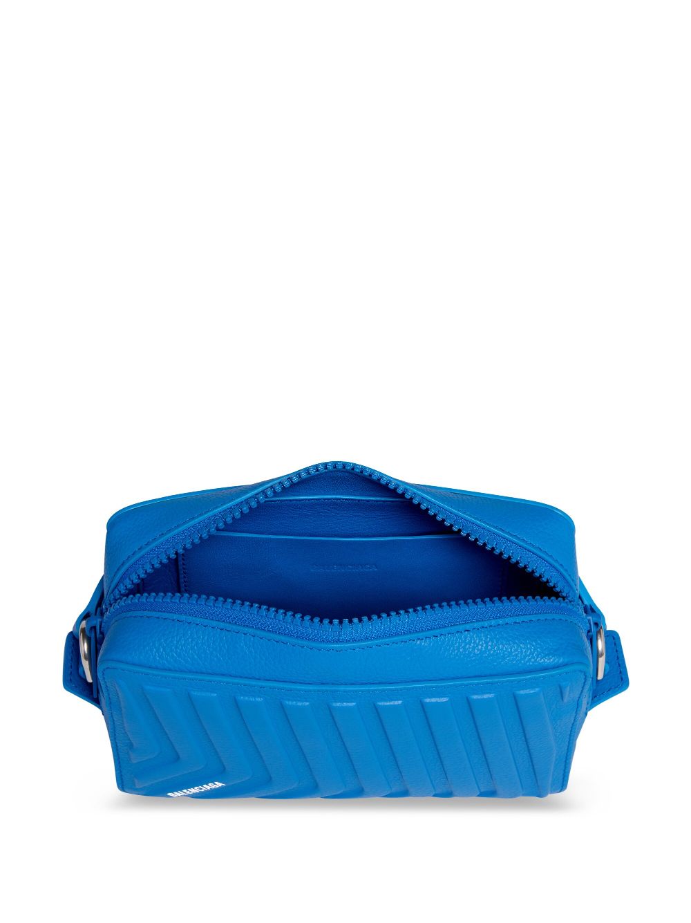 Shop Balenciaga Car Leather Camera Bag In Blue