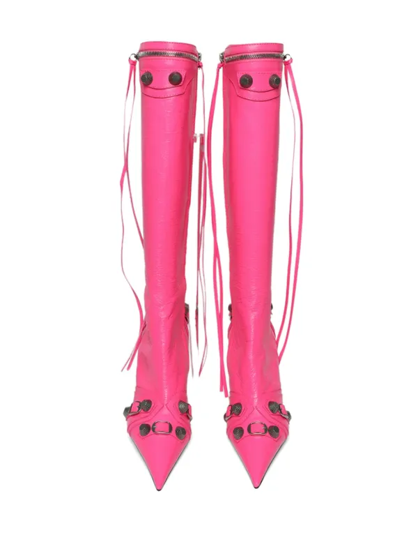 Balenciaga Carole ポインテッドトゥ ブーツ | ピンク | FARFETCH JP Balenciaga Carole ポインテッドトゥ ブーツ | ピンク | FARFETCH JP