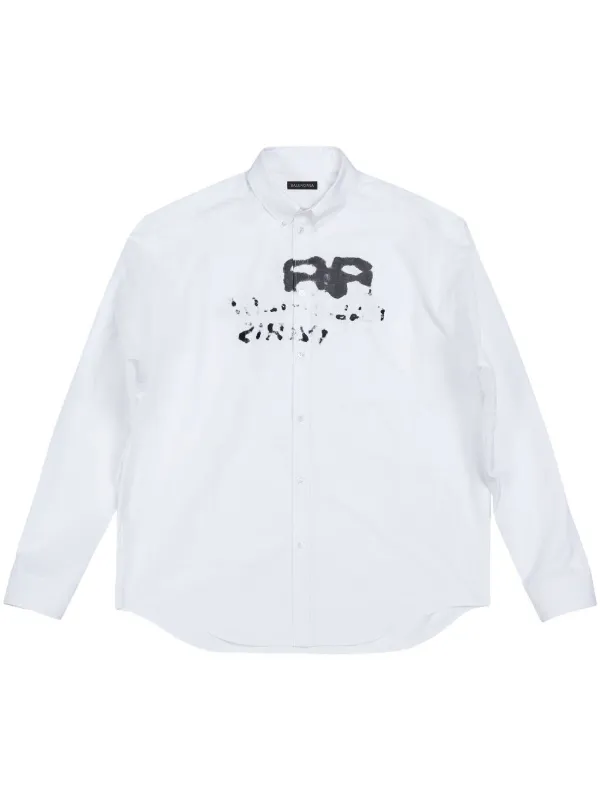 Balenciaga Hand Drawn BB Icon Shirt - Farfetch