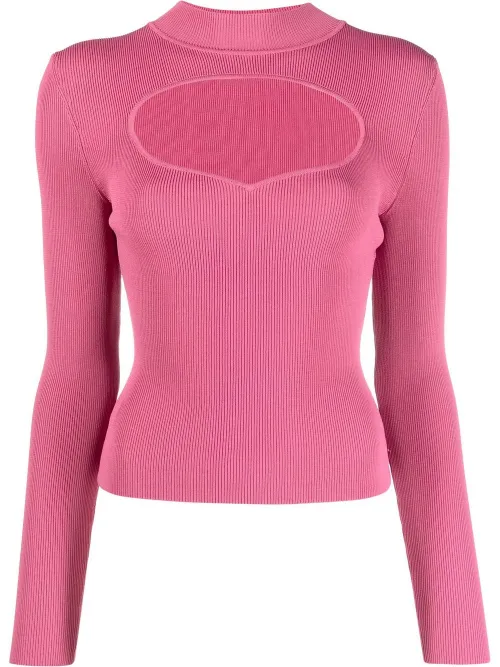 Pull en maille à design nervuré - STAUD - Modalova
