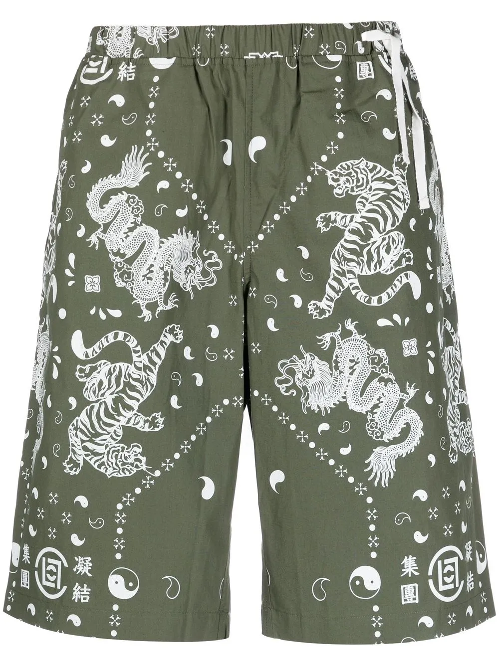 

CLOT bandana-print bermuda shorts - Green