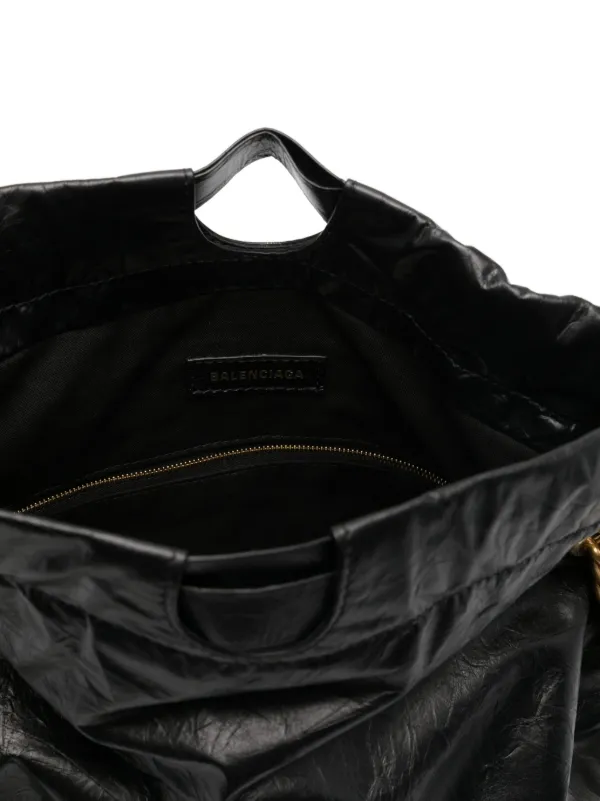 ◆SALE◆直営店◆【BALENCIAGA】Medium Crush トートバッグ Women's Crush Tote Bag Medium in Black | Balenciaga US