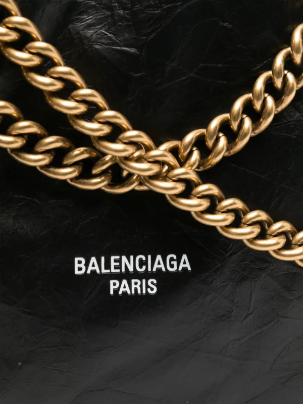 Balenciaga Medium Crush Tote Bag | Black | FARFETCH
