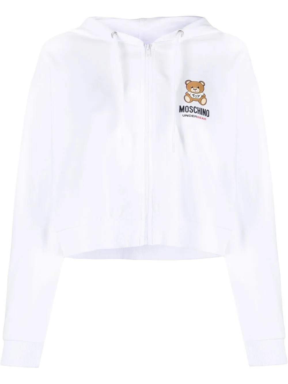 

Moschino Teddy Bear-print zip-up hoodie - White