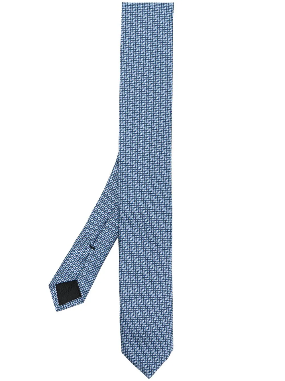 

BOSS micro-pattern classic tie - Blue