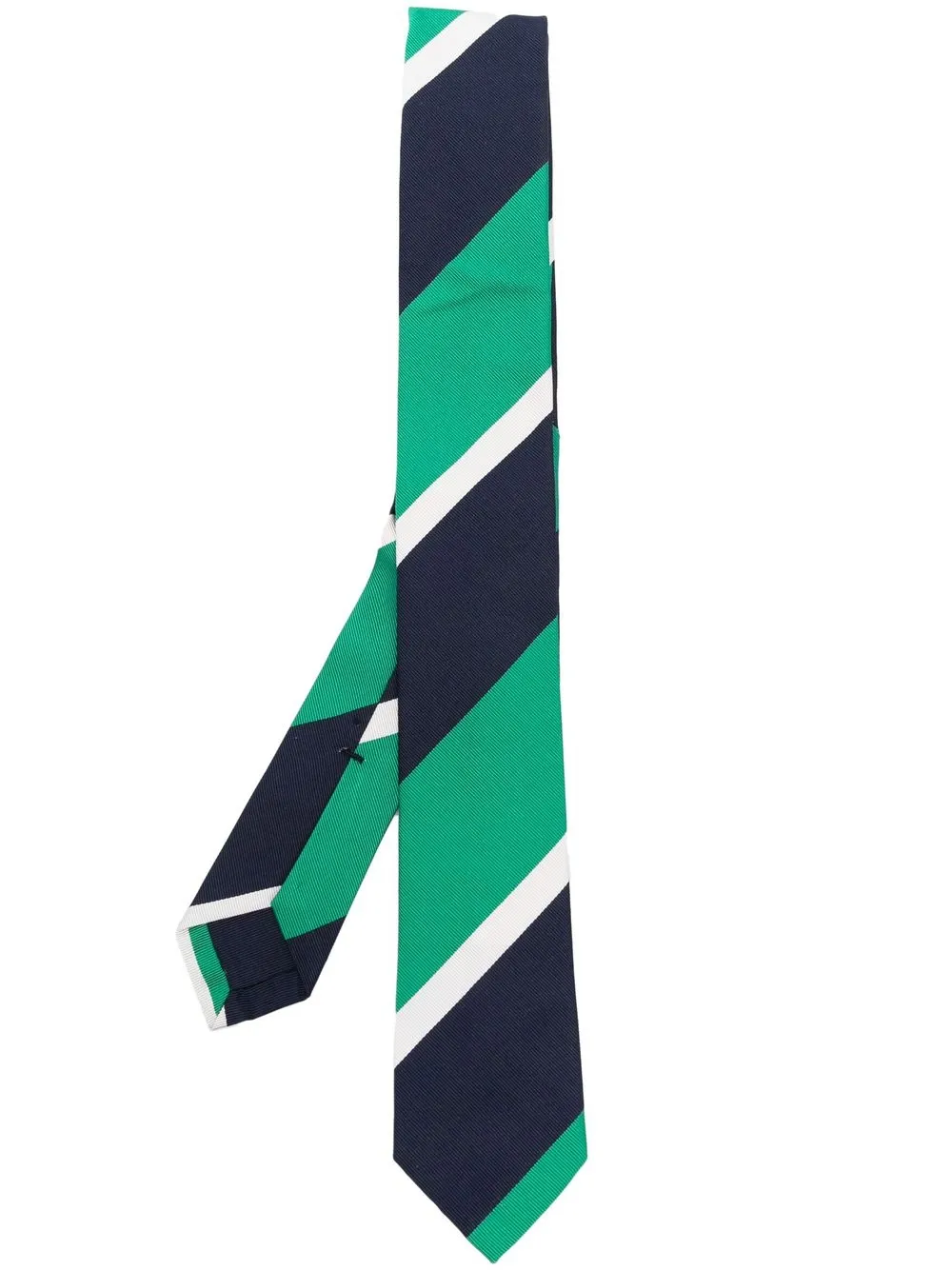 

Thom Browne stripe-print tie - Blue
