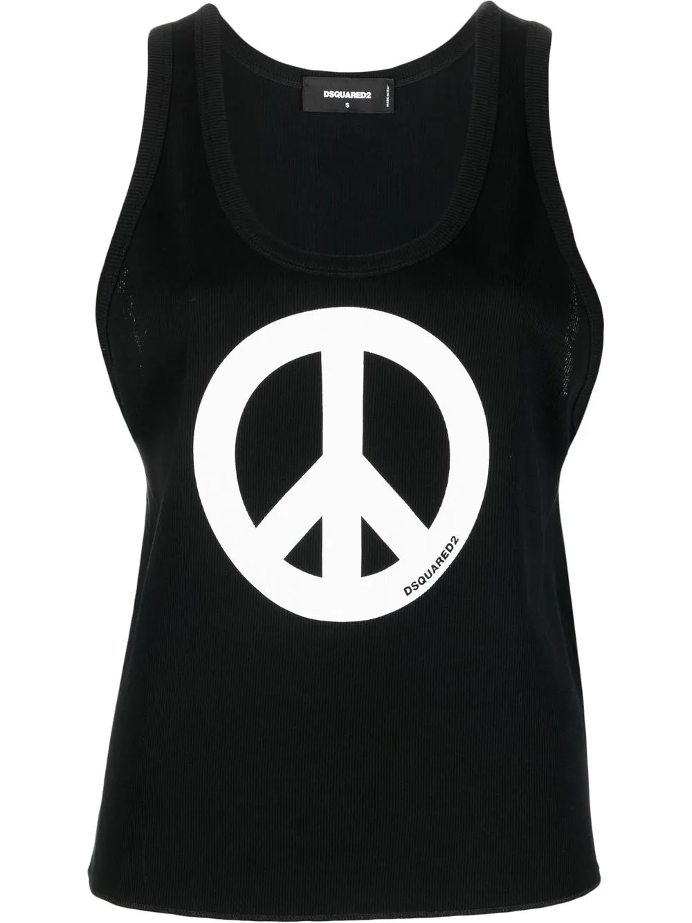 

Dsquared2 peace sign-print vest - Black