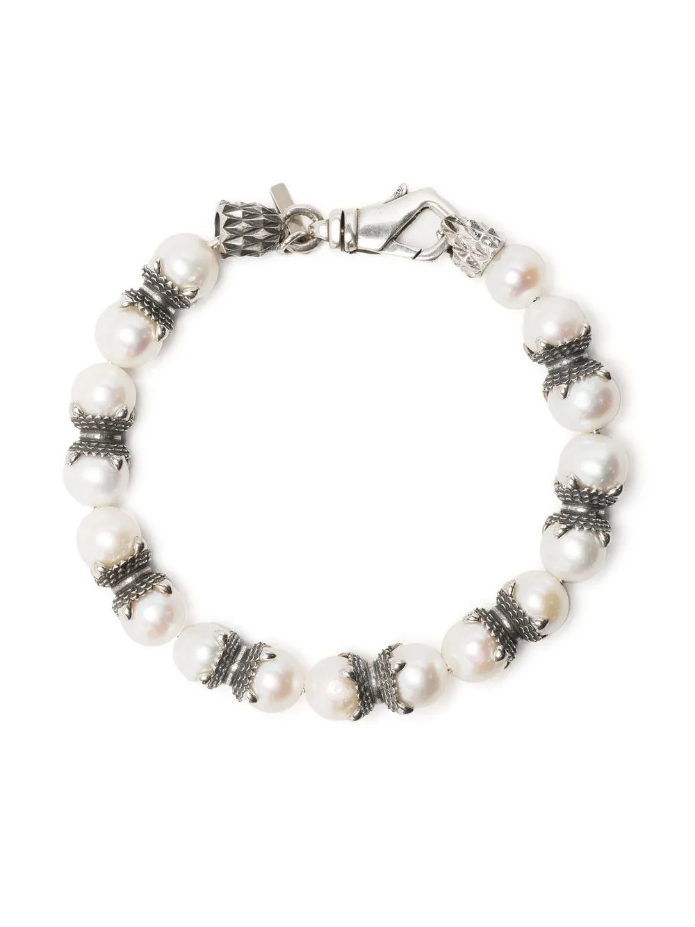 

Emanuele Bicocchi pearl-detail bracelet - White