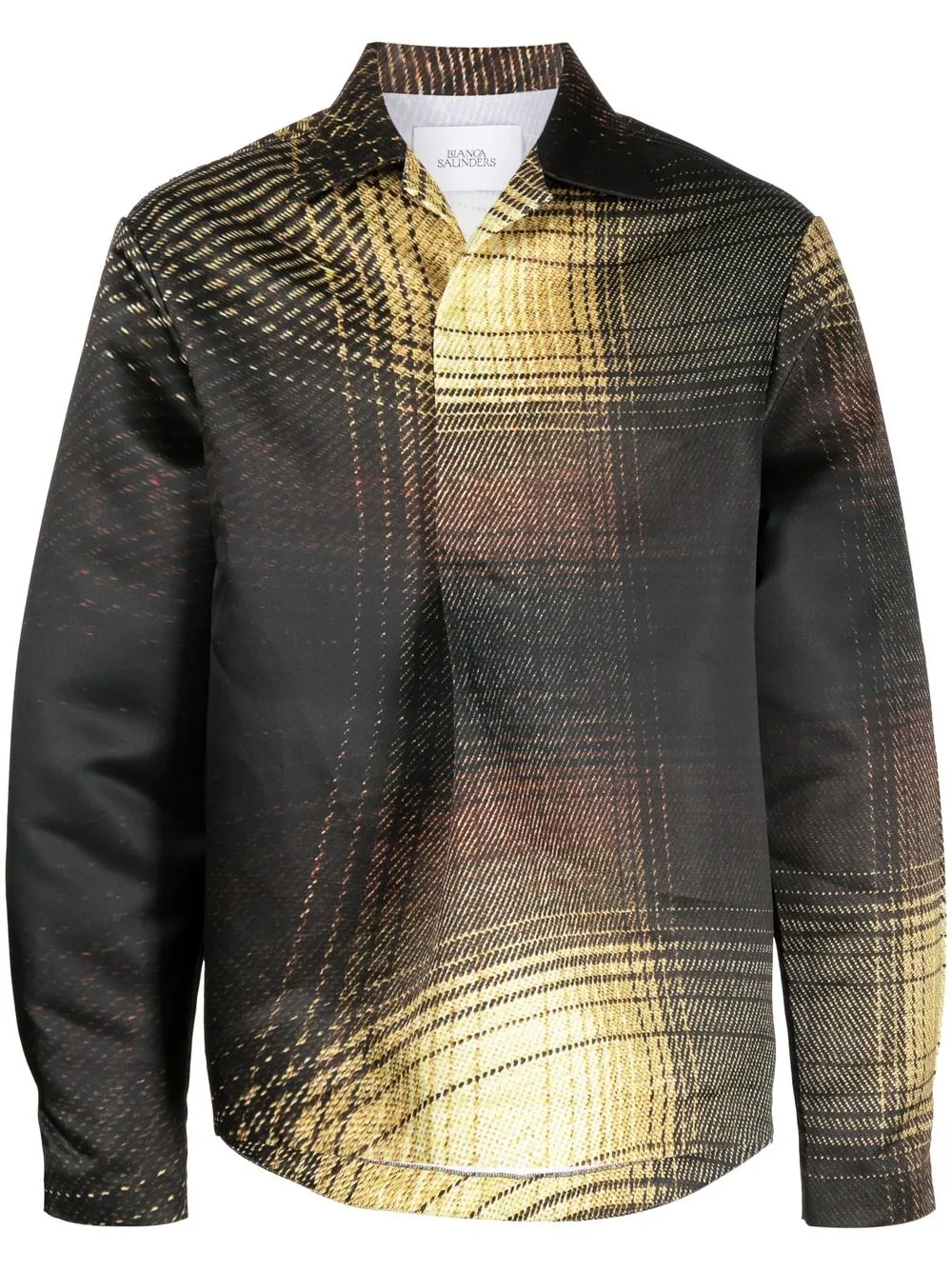 

Bianca Saunders graphic-print long-sleeve shirt - Black
