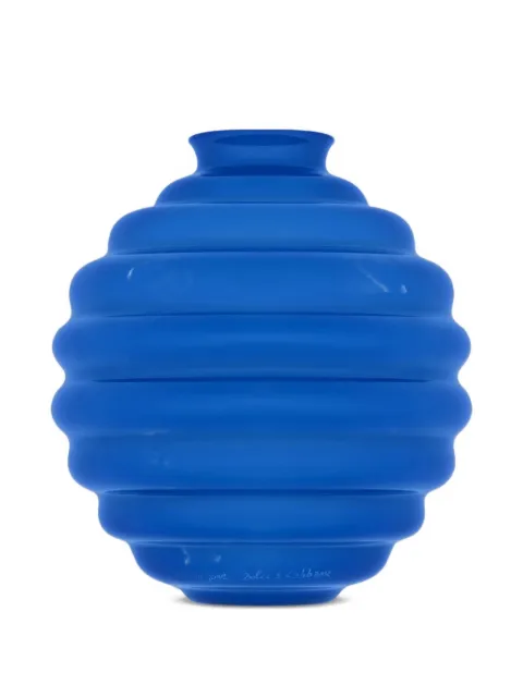 Dolce & Gabbana ribbed glass vase
