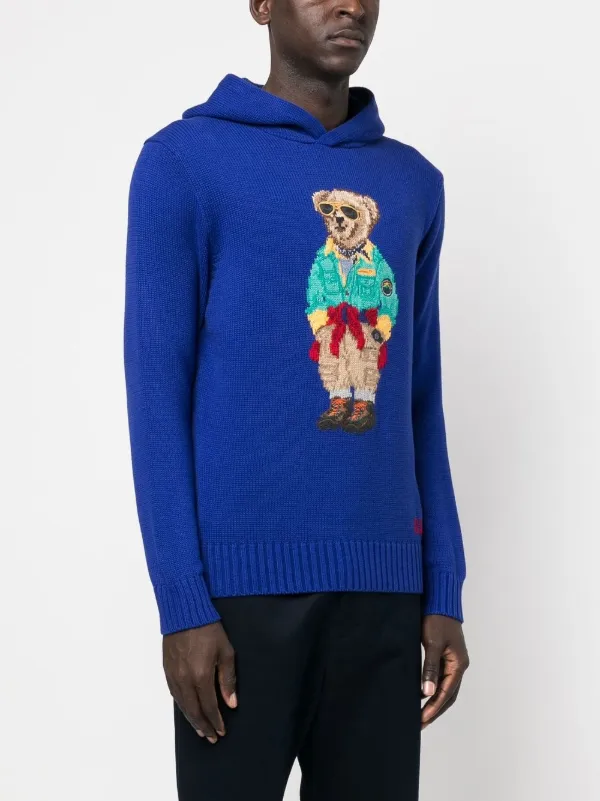 Polo Ralph Lauren Polo Bear Knitted Hoodie Farfetch