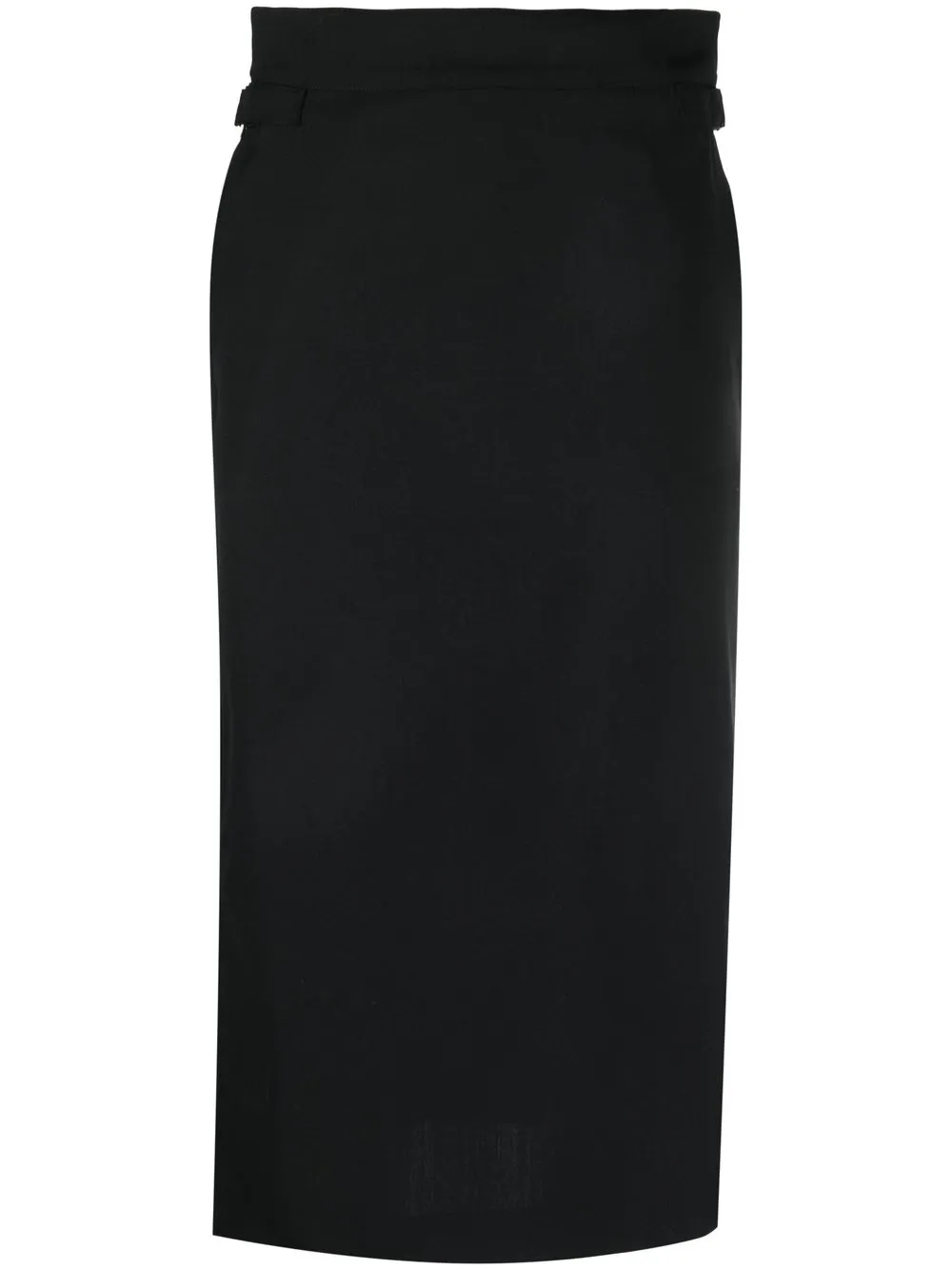 

QUIRA high-waisted knit pencil skirt - Black