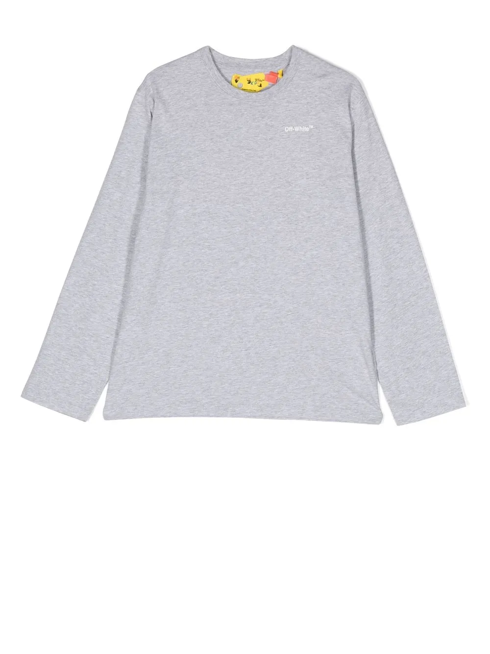 

Off-White Kids logo print long-sleeved T-shirt - Grey