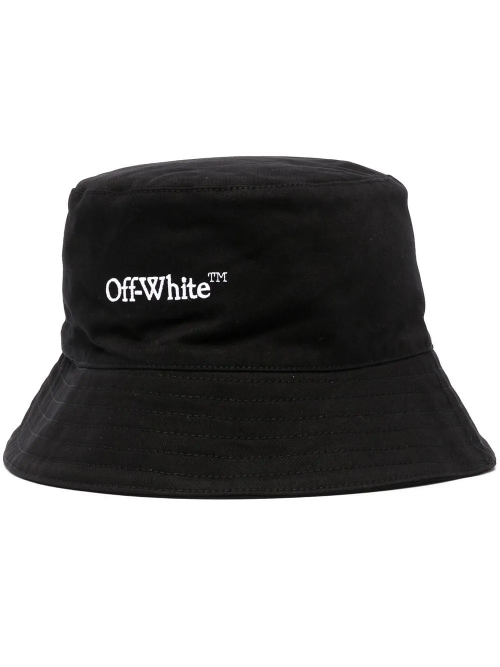 

Off-White logo-embroidered bucket hat - Black