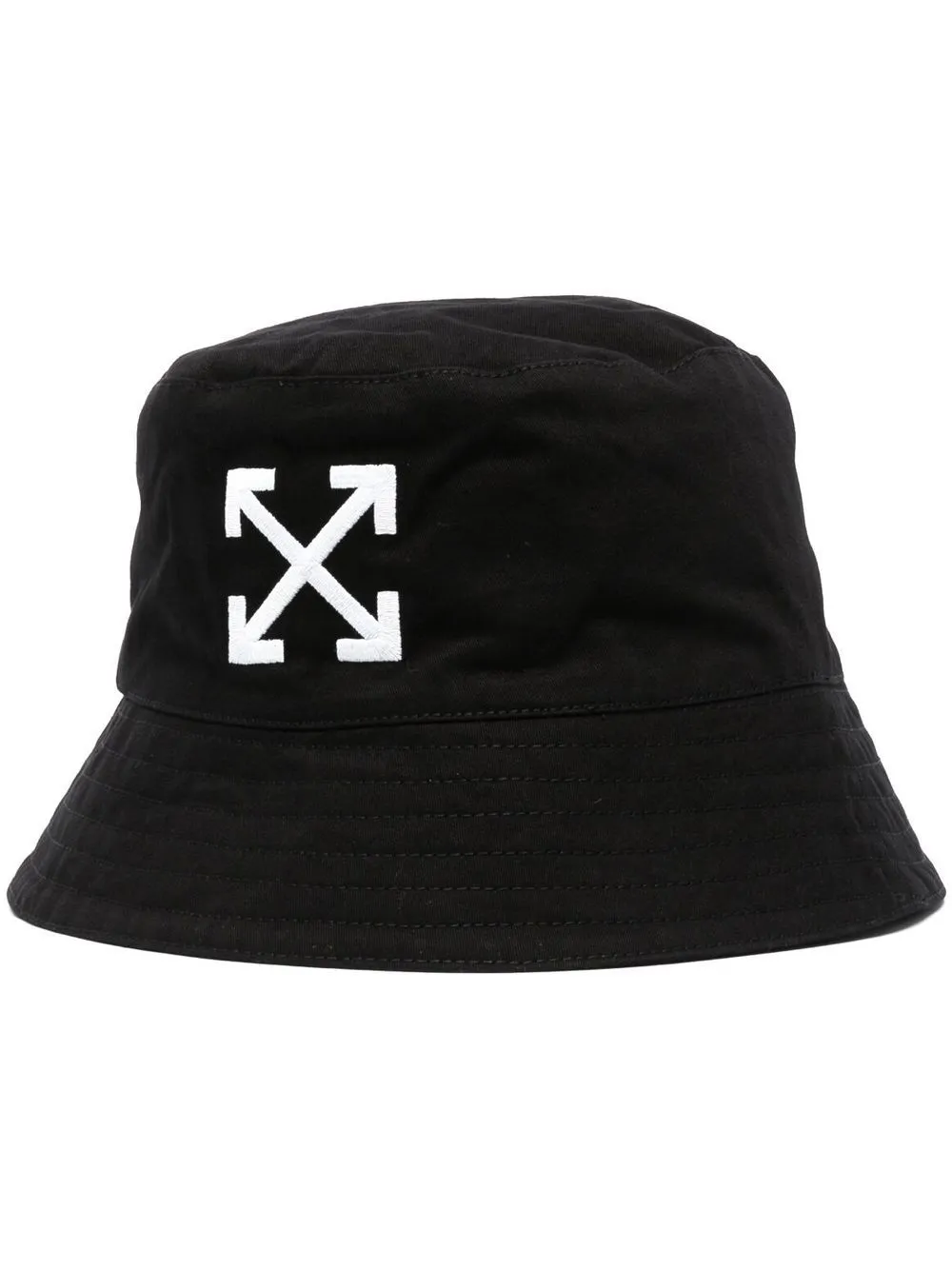 Off-white Arrows-motif Bucket Hat In Black White