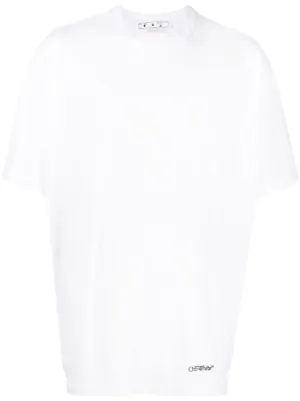 Off-White Jeddah logo-print Cotton T-shirt | White | FARFETCH