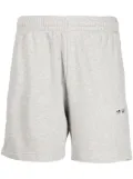 Off-White logo-print track shorts - Grey