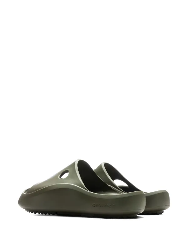 Off-White Meteor Padded Slides | Green | FARFETCH