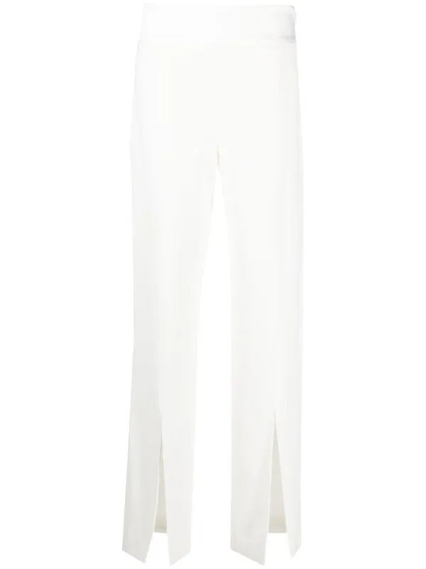 Simkhai Split-cuff High-waist Trousers in White
