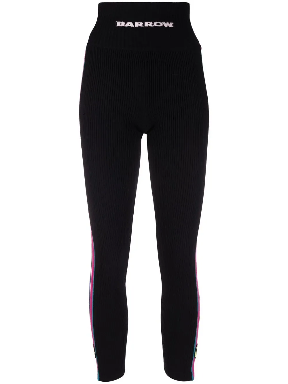 

BARROW logo-print side stripe leggings - Black