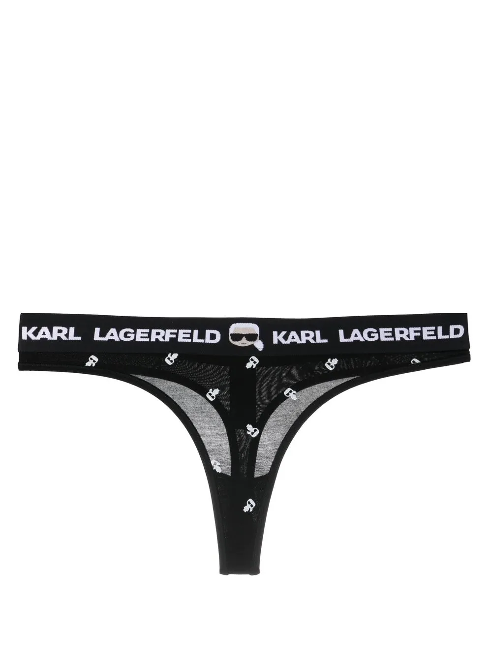 

Karl Lagerfeld Ikonik logo thongs - Black