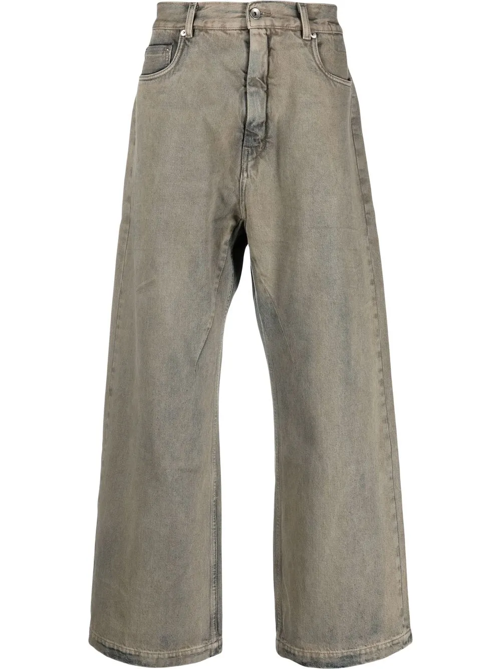 

Rick Owens washed wide-leg jeans - Grey