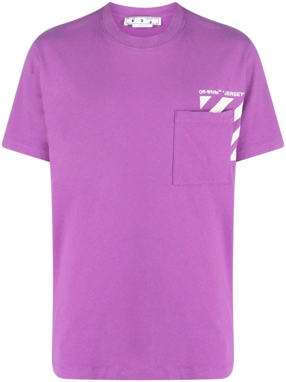 

Off-White Diag-print T-shirt - ORCHID WHITE