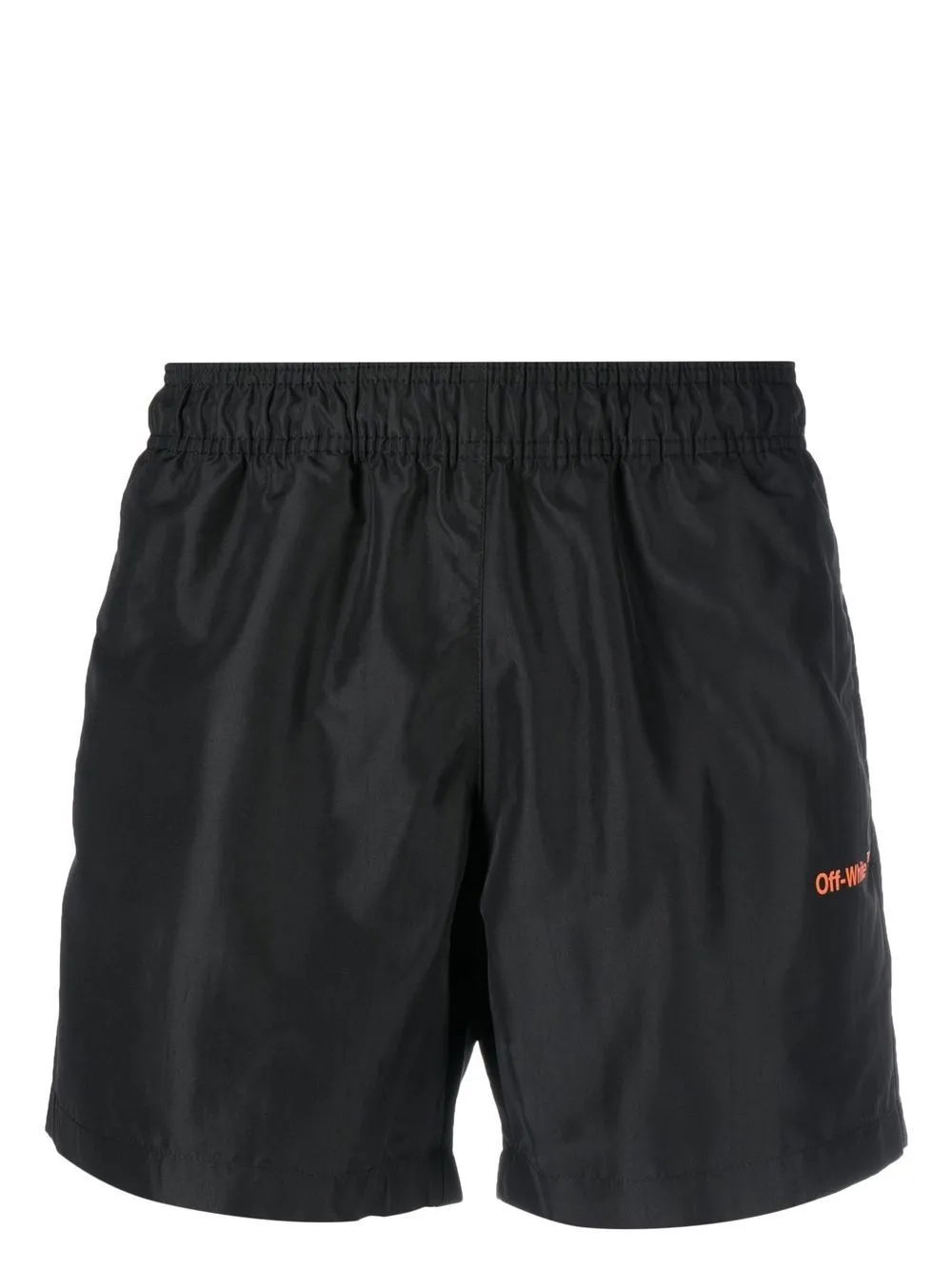 

Off-White logo-print swim shorts - Black