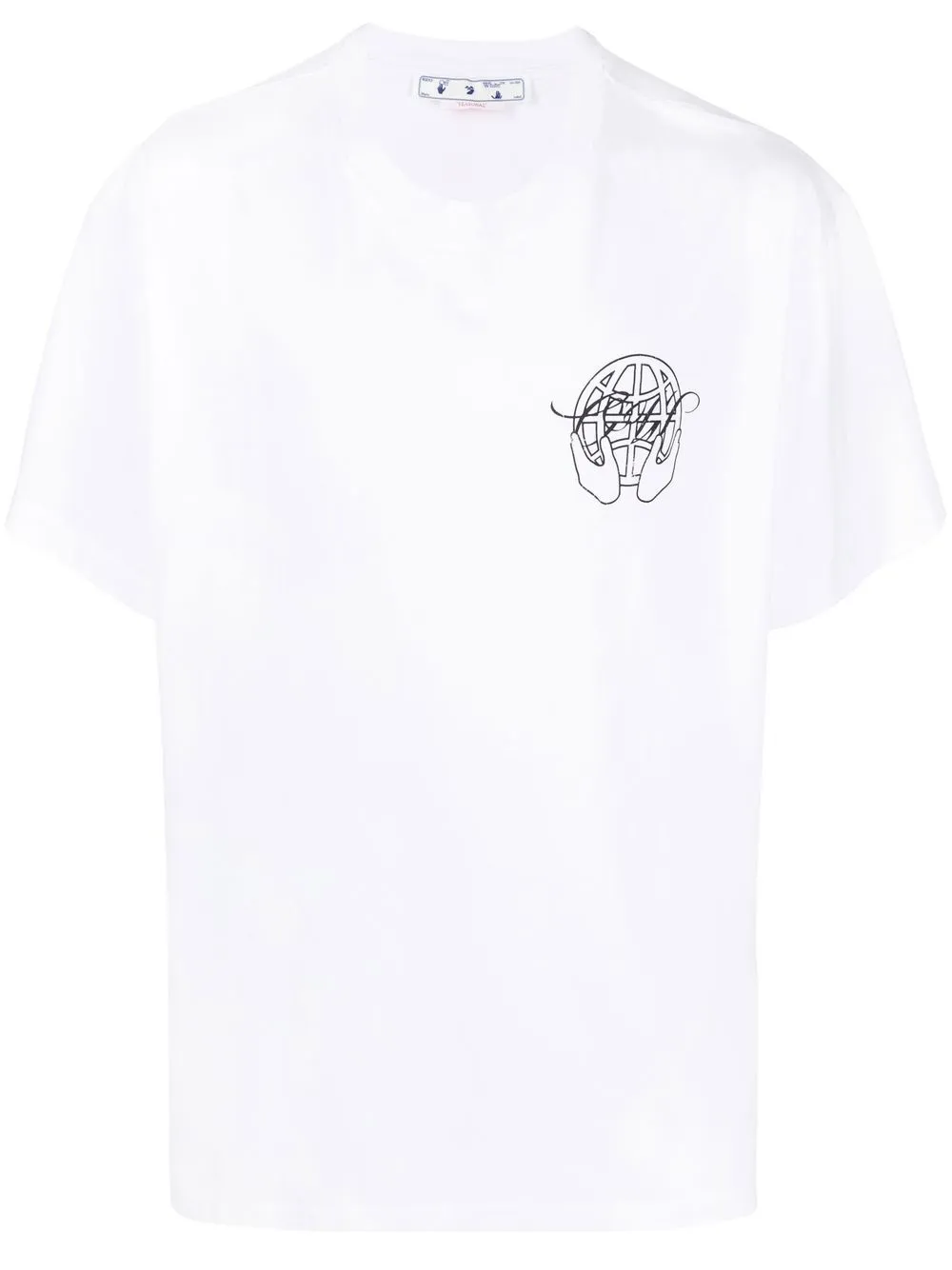 

Off-White playera con motivo Hand Arrows - WHITE BLACK