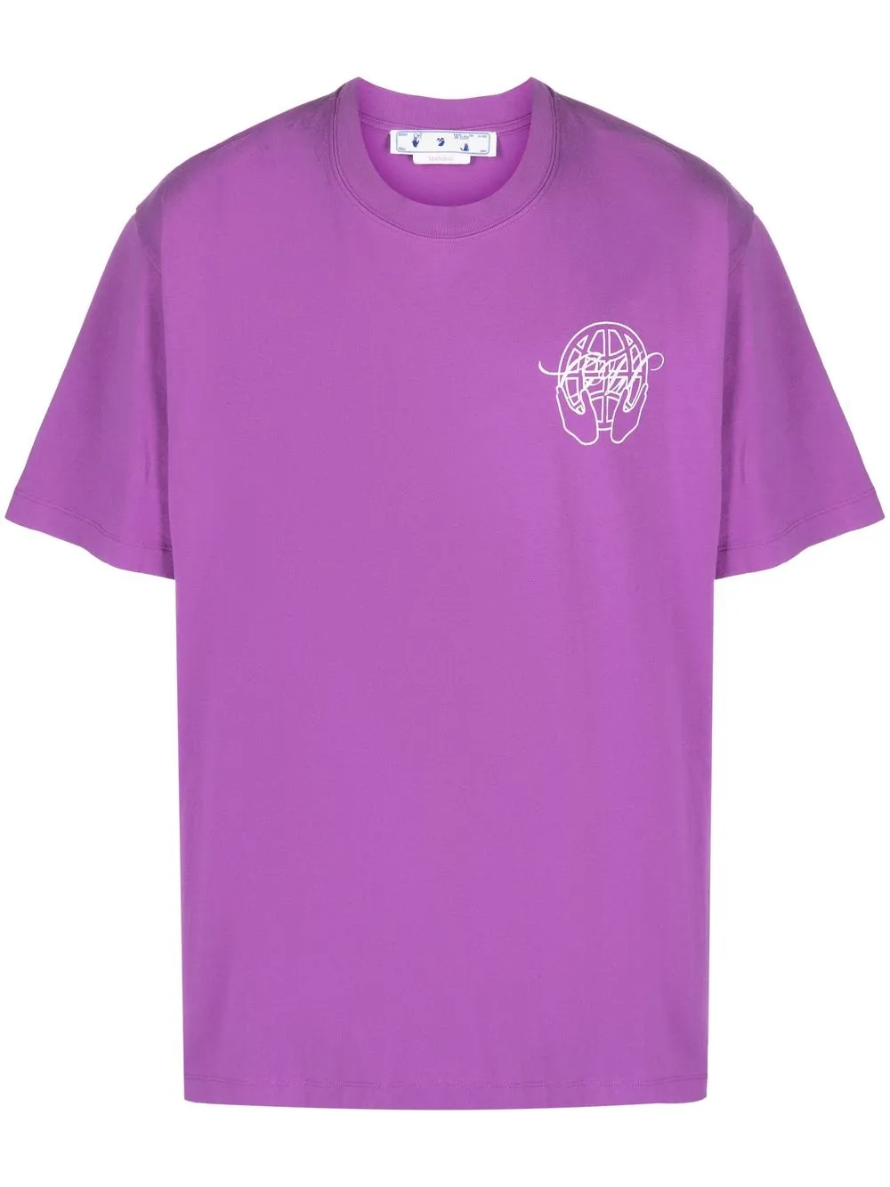 

Off-White playera con motivo Hand Arrows - Morado