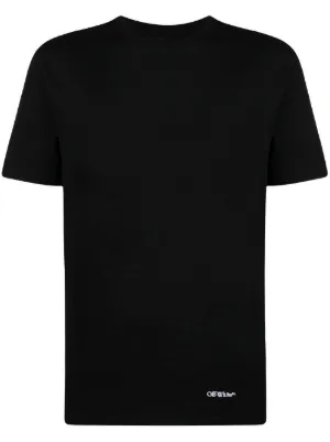 white print on black t shirt