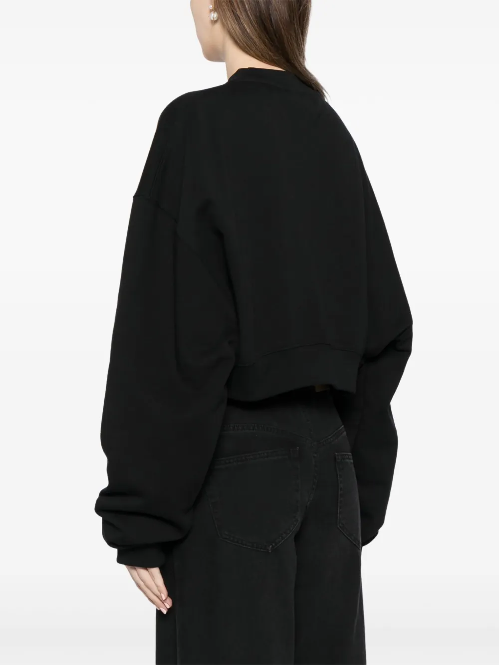 Off-White Sweater met logoprint Zwart