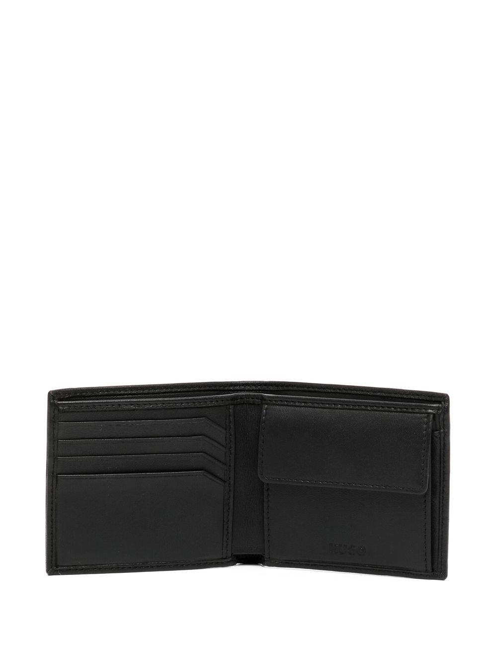 HUGO logo-lettering Leather Wallet - Farfetch