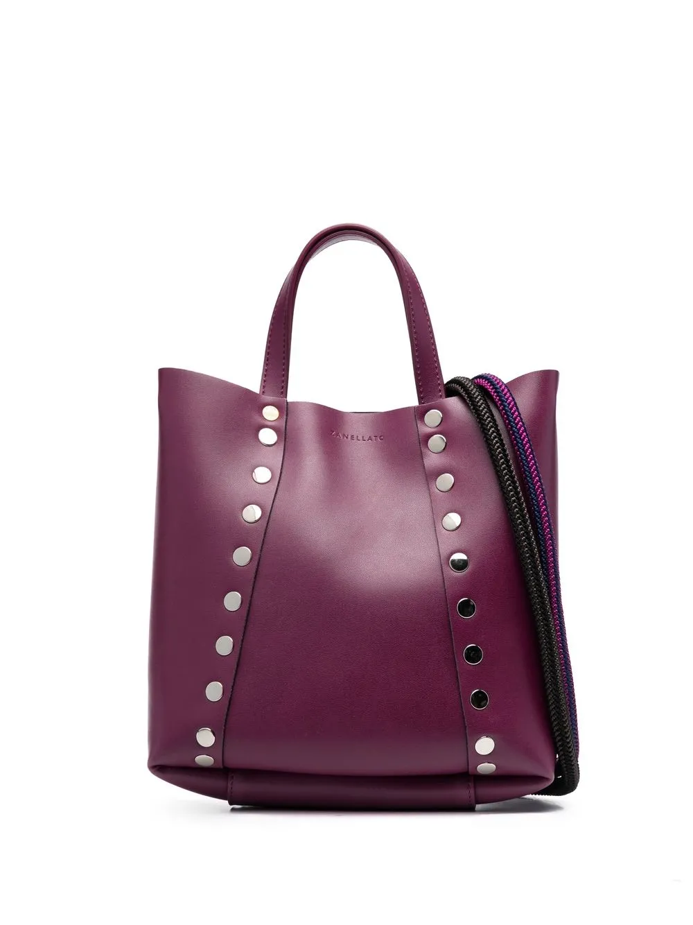 

Zanellato small Moretta studded tote bag - Purple