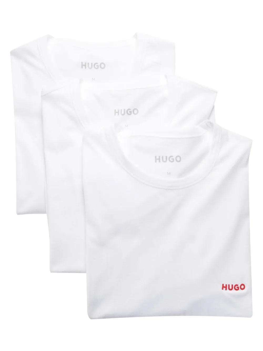 Hugo Chest Logo-print Detail T-shirt In Weiss