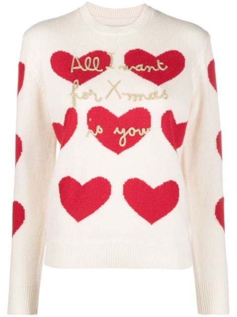 MC2 Saint Barth All I Want for X-Mas is You-embroidered jumper