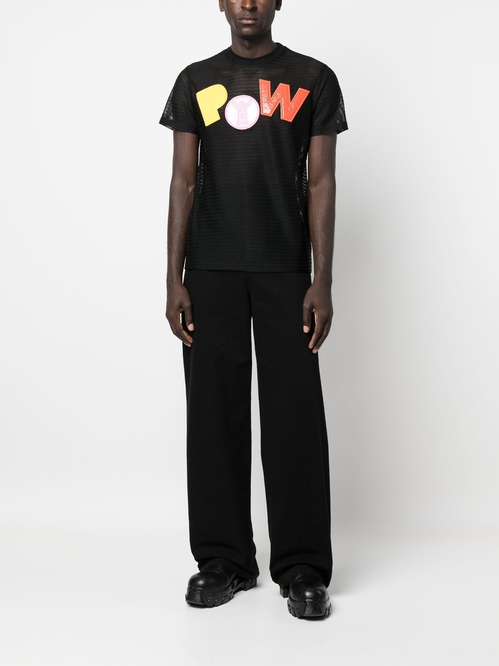 Walter Van Beirendonck Semi-doorzichtig T-shirt - Zwart
