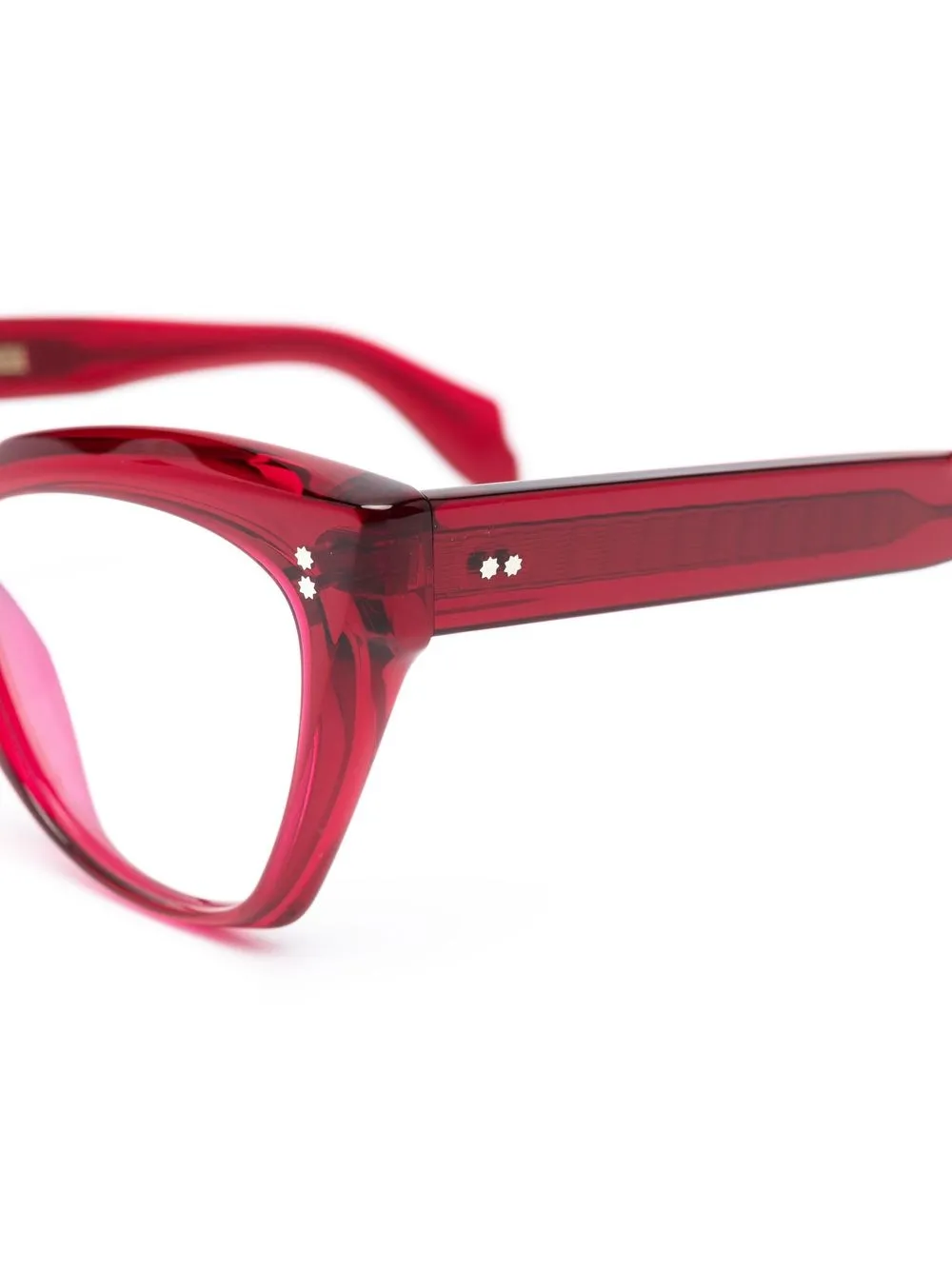 Cutler And Gross Cat Eye-frame Glasses In Red